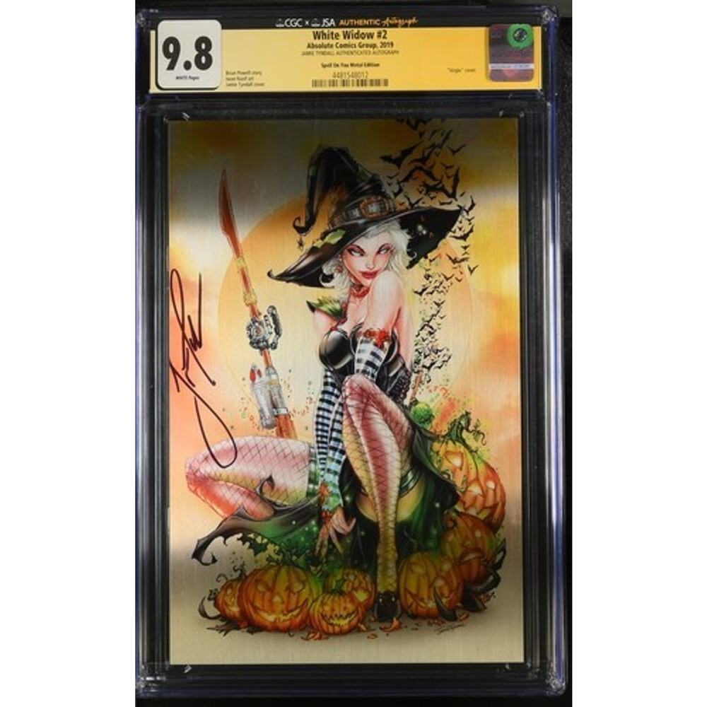 White Widow #2 CGC 9.8 SS Jamie Tyndall Spell On You Metal Variant 2019 Absolute